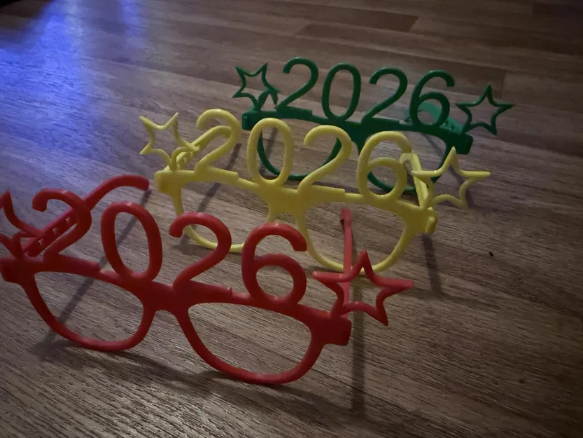 Kính Happy New Year 2026 (3D Print) - Image 6