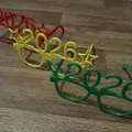 Kính Happy New Year 2026 (3D Print) - Thumbnail 8