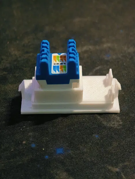Adapter faceplate in 3D cho RJ45 keystone jack chuẩn, hợp Anchor Roma Plus - Image 5