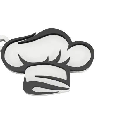 Móc khóa mũ đầu bếp (Chef keychain)