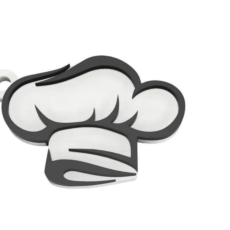 Móc khóa mũ đầu bếp (Chef keychain)