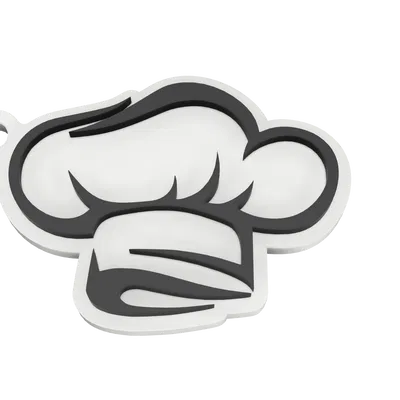 Móc khóa mũ đầu bếp (Chef keychain)