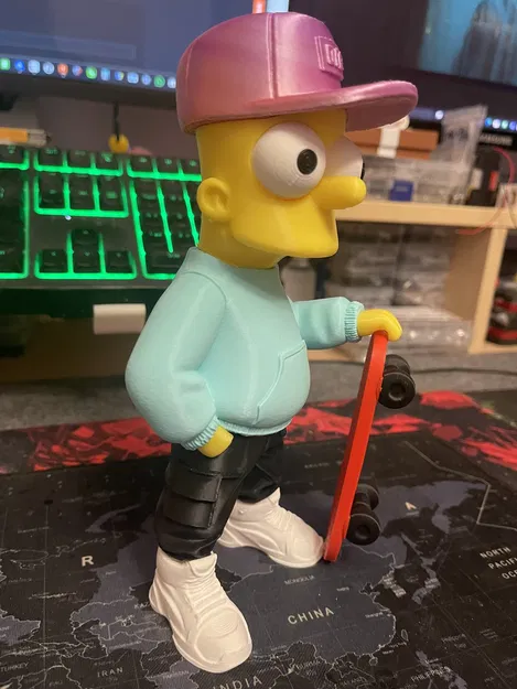 Bart Simpson với ván trượt (noAMS) - Image 2