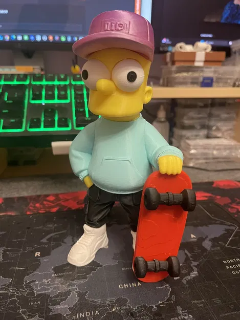 Bart Simpson với ván trượt (noAMS) - Image 4