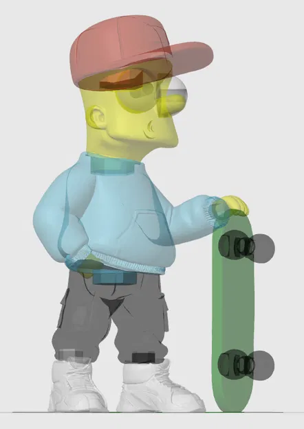 Bart Simpson với ván trượt (noAMS) - Image 6