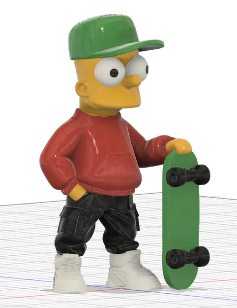 Bart Simpson với ván trượt (noAMS) - Image 7