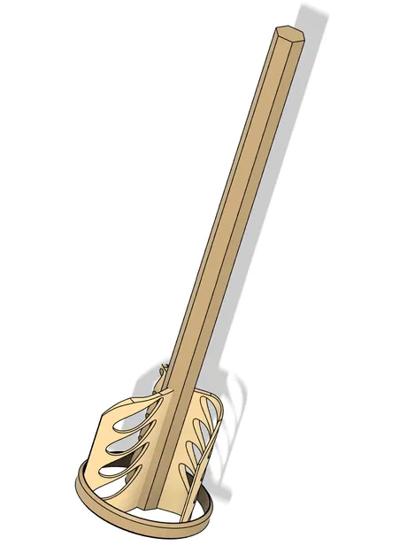 Cây khuấy sơn gắn máy khoan (Paint mixer. Míchátko na barvy) - Image 1