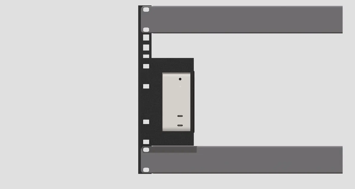 Mac Mini M4 - Side Rack Mount (Giá treo dọc hông tủ rack) - Image 1