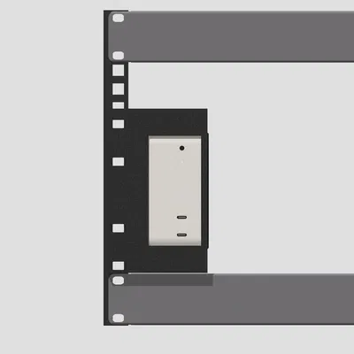 Mac Mini M4 - Side Rack Mount (Giá treo dọc hông tủ rack)