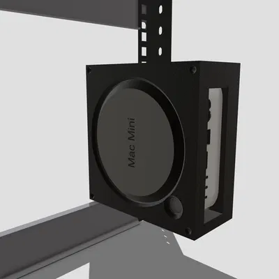 Mac Mini M4 - Side Rack Mount (Giá treo dọc hông tủ rack)
