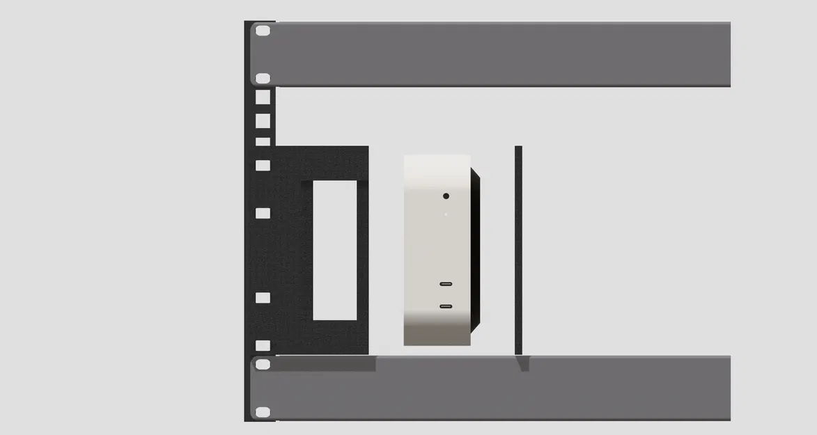 Mac Mini M4 - Side Rack Mount (Giá treo dọc hông tủ rack) - Image 5
