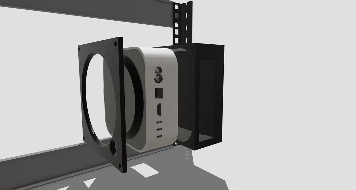 Mac Mini M4 - Side Rack Mount (Giá treo dọc hông tủ rack) - Image 6