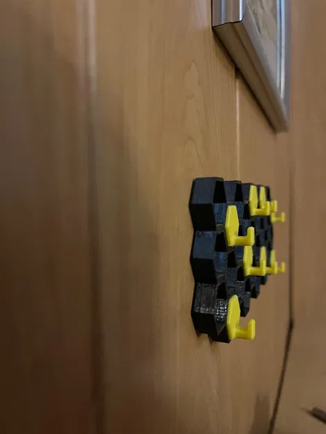 Móc Treo Chìa Khóa Tổ Ong Lắp Ghép (Modular Honeycomb Key Holder) - Image 2