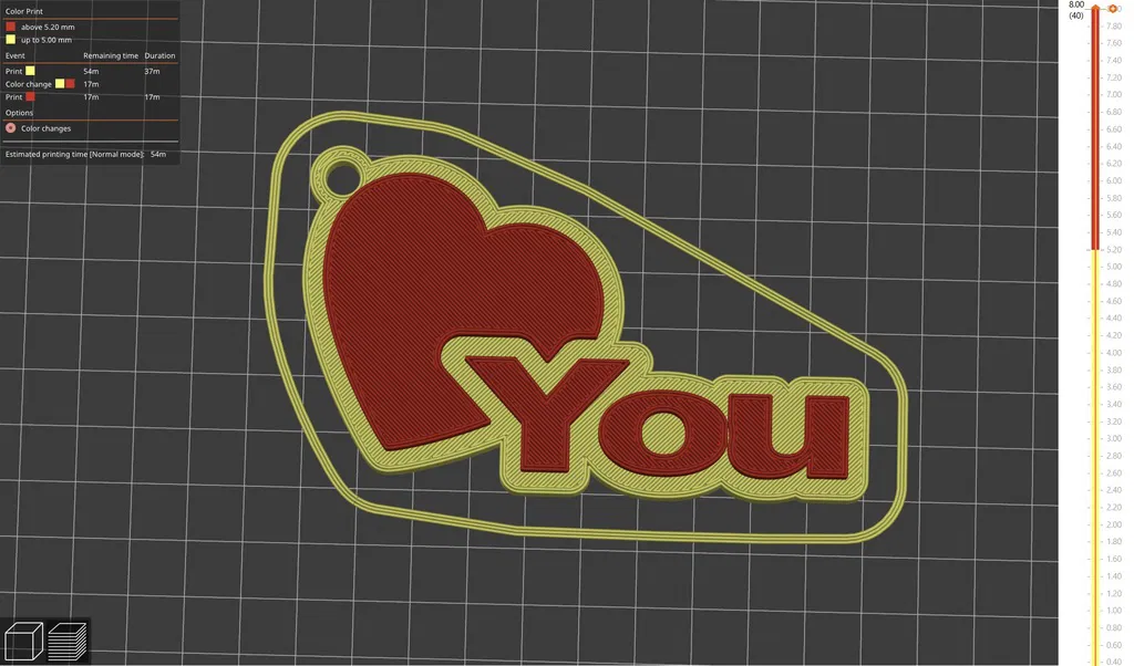 Valentines day - I Love You Keychain - Móc khóa “I Love You” - Image 2