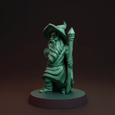 Phù thủy người lùn (Dwarf wizard) FDM không cần support