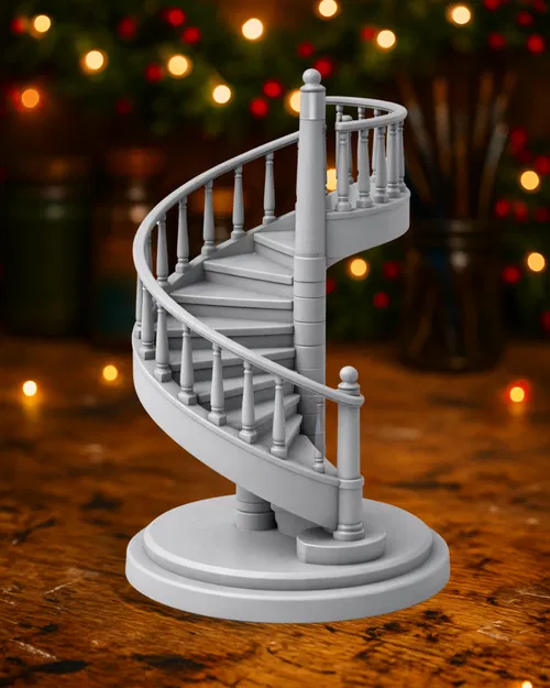 Cầu thang xoắn ốc – Tượng mini kiến trúc thanh lịch - Image 1