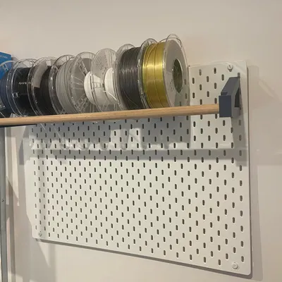 IKEA Skadis Filament Spool Holder (Giá treo cuộn filament cho Skadis)