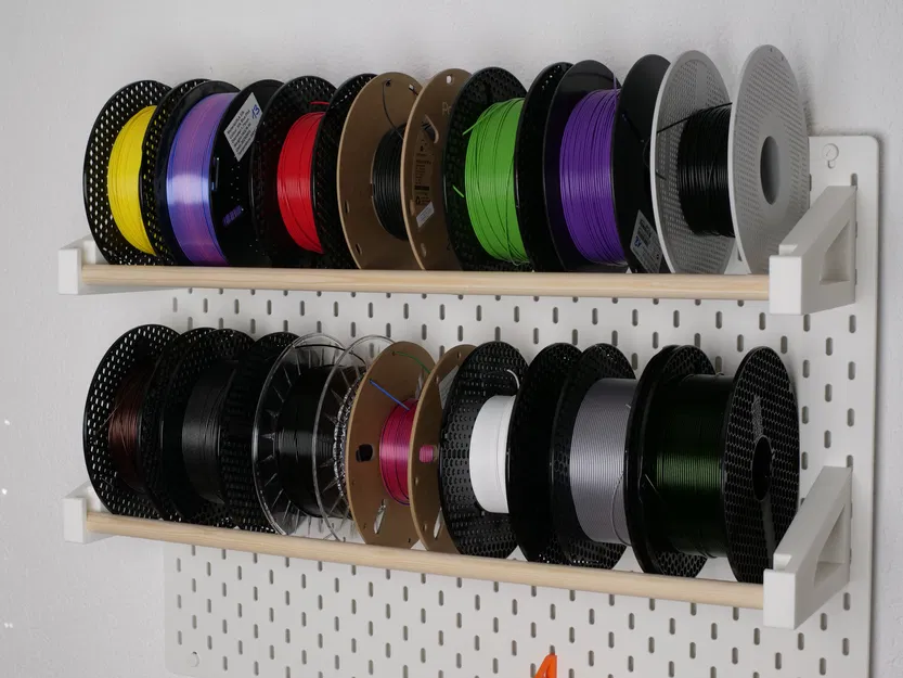 Giá Treo Cuộn Filament IKEA Skadis Dùng Thanh Gỗ 20mm - Image 1