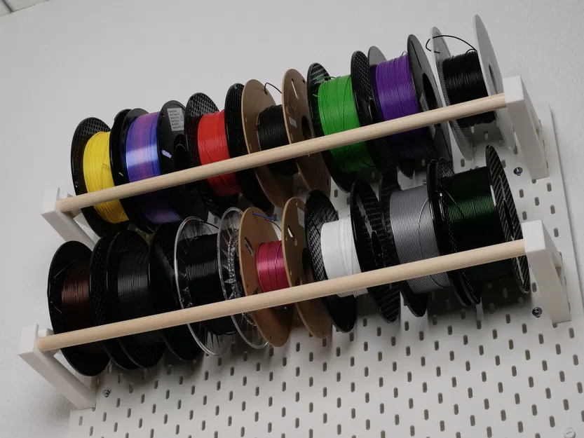 Giá Treo Cuộn Filament IKEA Skadis Dùng Thanh Gỗ 20mm - Image 3