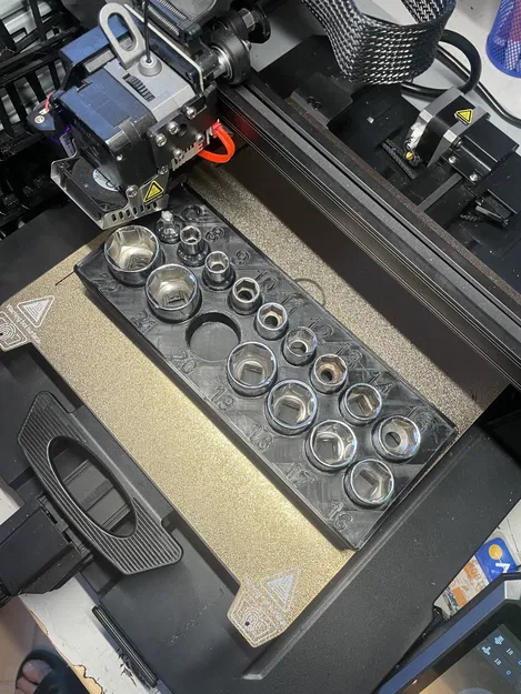 Giá đỡ tuýp Gridfinity 8-22mm tương phản cao (bố cục snaking) - Image 1