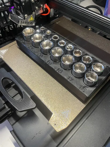 Giá đỡ tuýp Gridfinity 8-22mm tương phản cao (bố cục snaking) - Image 2