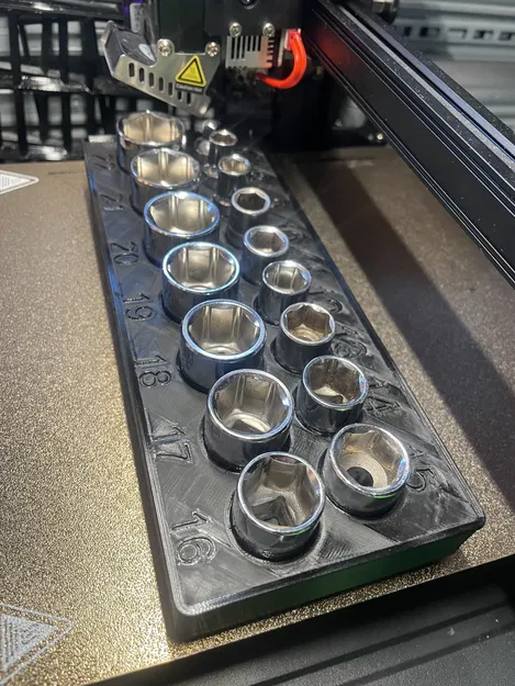 Giá đỡ tuýp Gridfinity 8-22mm tương phản cao (bố cục snaking) - Image 3