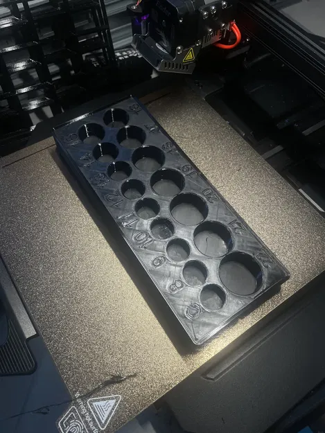 Giá đỡ tuýp Gridfinity 8-22mm tương phản cao (bố cục snaking) - Image 4