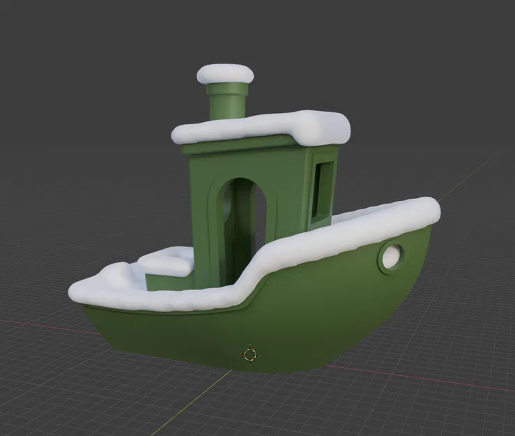 Snow Benchy (Benchy phủ tuyết) - Image 1