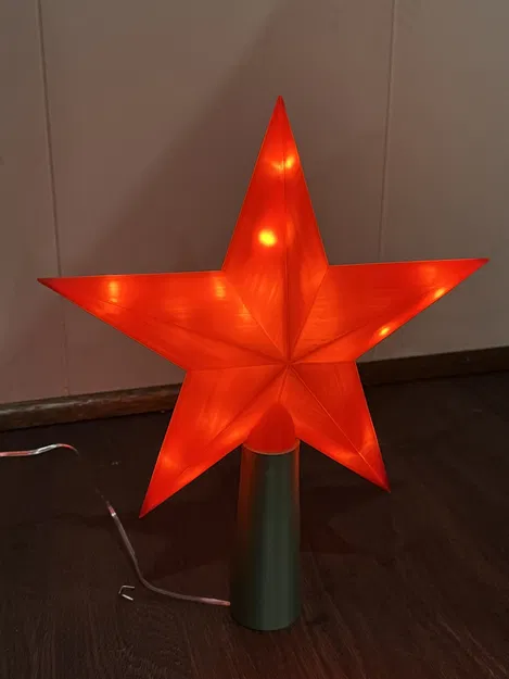 Ngôi sao có đèn gắn chóp cây thông Noel (Lighted Star Christmas Tree Topper) - Image 1