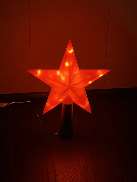 Ngôi sao có đèn gắn chóp cây thông Noel (Lighted Star Christmas Tree Topper) - Image 4