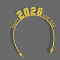 Băng đô 2026 – Phụ kiện tóc 3D đón năm mới - Thumbnail 1