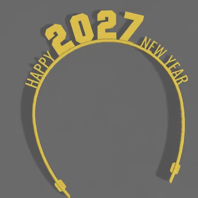 Băng đô 2026 – Phụ kiện tóc 3D đón năm mới