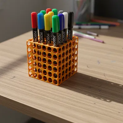 pencils.organizer – Hộp/khay tổ chức bút phong cách 70–80s