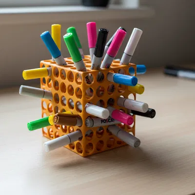 pencils.organizer – Hộp/khay tổ chức bút phong cách 70–80s