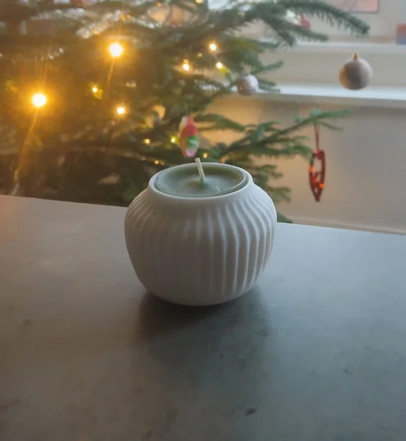 Kähler Tea Light - Đế đựng nến tea light kiểu bình Kähler - Image 1