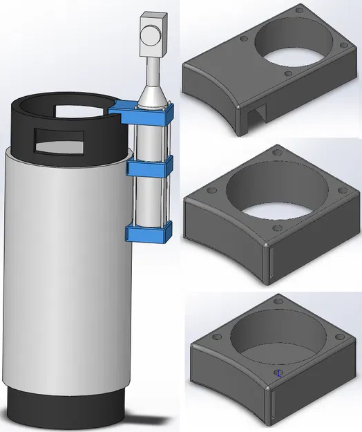 Giá đỡ bình khí SodaStream gắn lên Cornelius Corny Keg - Image 1