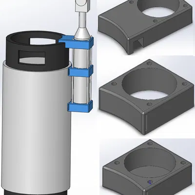 Giá đỡ bình khí SodaStream gắn lên Cornelius Corny Keg