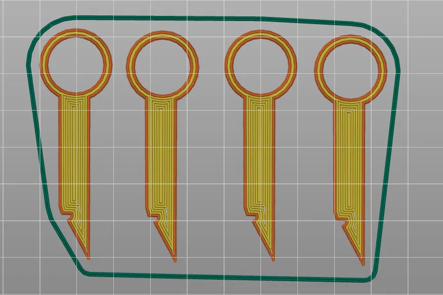 Khóa tháo radio xe VAG (VAG car radio key) - Image 1