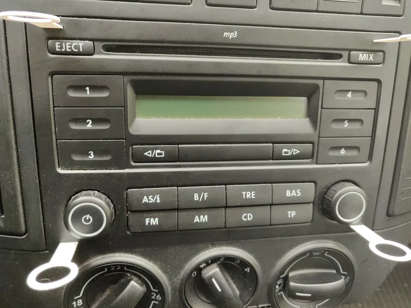 Khóa tháo radio xe VAG (VAG car radio key) - Image 2