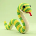 Rắn Đan Len Dễ Thương (Cute Knitted Snake) - Thumbnail 1