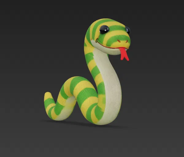 Rắn Đan Len Dễ Thương (Cute Knitted Snake) - Image 2