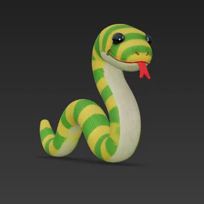 Rắn Đan Len Dễ Thương (Cute Knitted Snake)