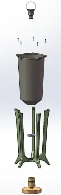 Đèn Mid-Century Modern (Mid-Century Modern Lamp) - Image 1