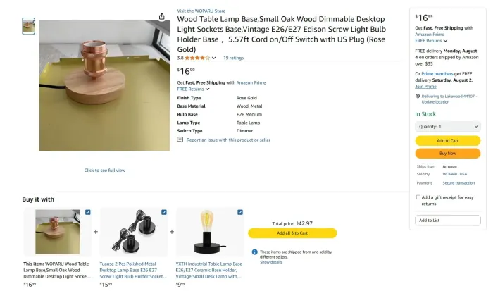 Đèn Mid-Century Modern (Mid-Century Modern Lamp) - Image 3