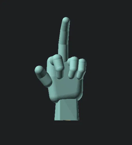 Bàn tay chỉ trỏ gắn trên que (Handy pointer on a stick) - Image 3