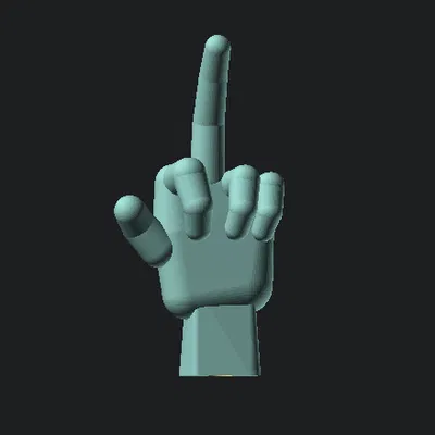 Bàn tay chỉ trỏ gắn trên que (Handy pointer on a stick)