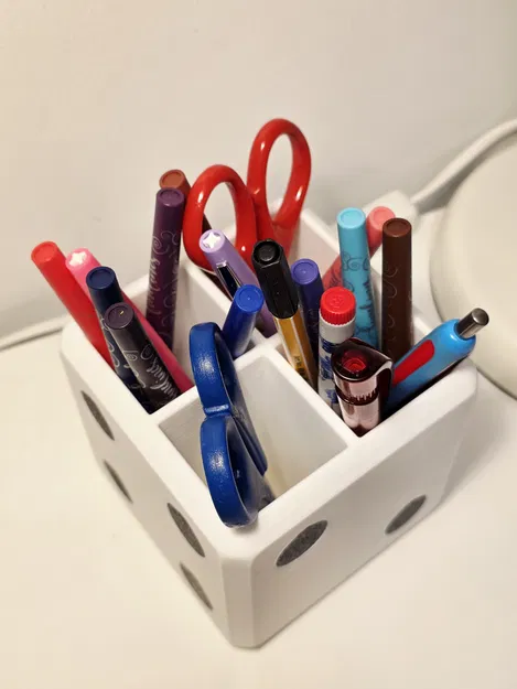 Stiftehalter Würfel Stifte Becher (Ống/khay cắm bút dạng khối lập phương) - Image 2