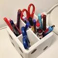 Stiftehalter Würfel Stifte Becher (Ống/khay cắm bút dạng khối lập phương) - Thumbnail 2