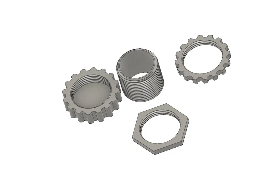 Pass-thru bulkhead nắp vặn (screwcap) cho lỗ 33mm - Image 2