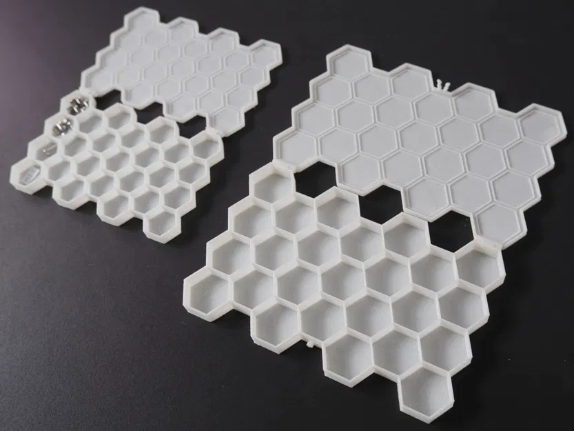 Hộp ngăn lục giác có nắp (tùy chỉnh) - Image 1